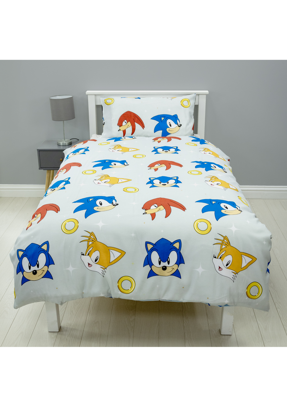 Sonic Snow Single Panel "Glow In The Dark" Duvet Cover - Single Image 2