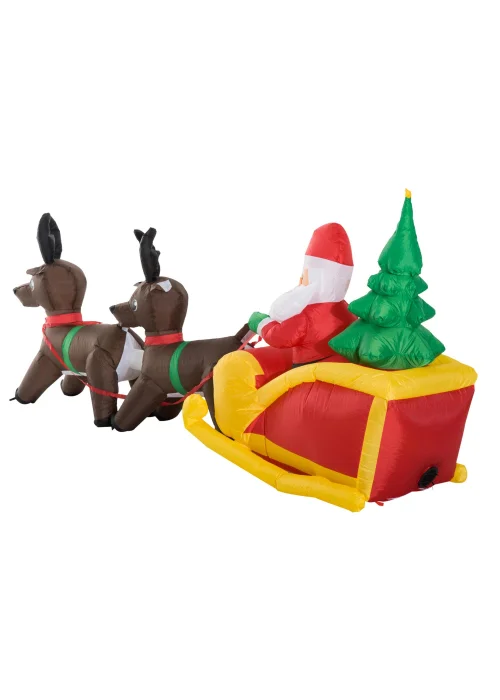 HOMCOM 230cm Christmas Inflatable Xmas Santa Claus - One Size Image 5