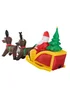 HOMCOM 230cm Christmas Inflatable Xmas Santa Claus - One Size Image 5
