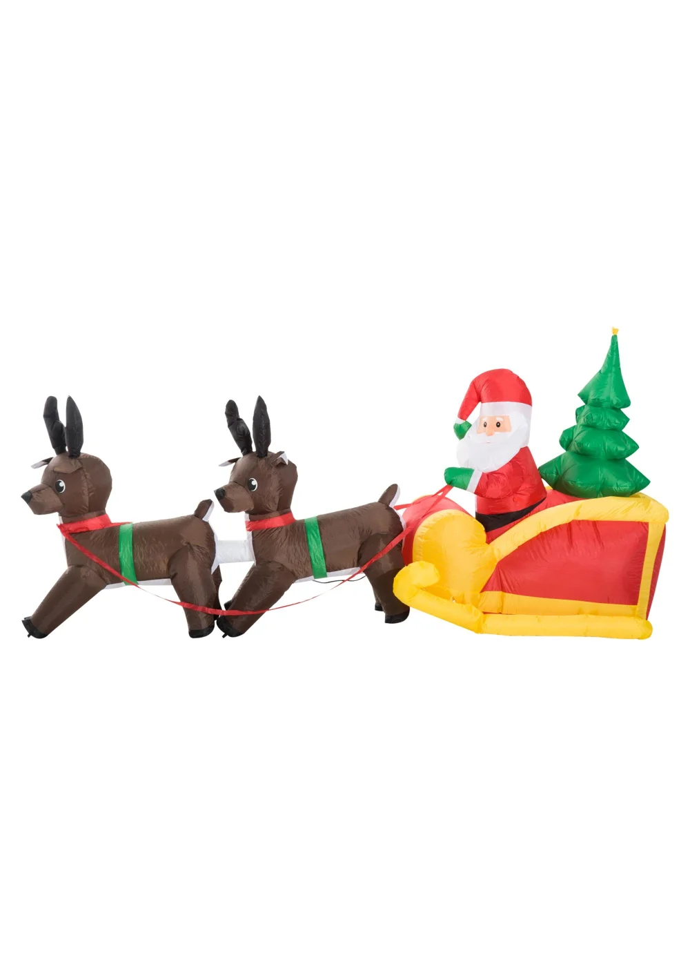 HOMCOM 230cm Christmas Inflatable Xmas Santa Claus - One Size Image 1