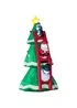 HOMCOM Inflatable Christmas Tree with Santa Claus, Penguin and Snowman on a Ladder (8Ft) - One Size Image 1
