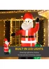 HOMCOM 7.5ft Inflatable Christmas Santa Claus - One Size Image 4