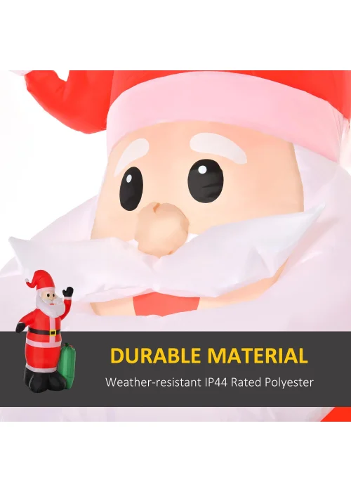 HOMCOM 7.5ft Inflatable Christmas Santa Claus - One Size Image 5