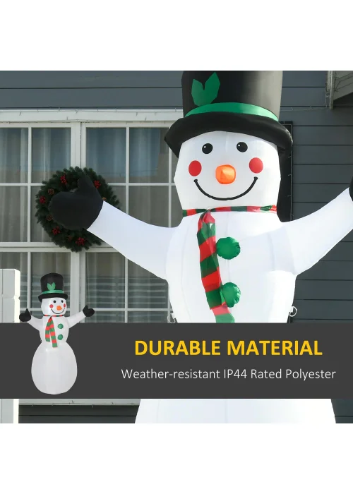 HOMCOM 6.5ft Inflatable Snowman LED Christmas - One Size Image 5