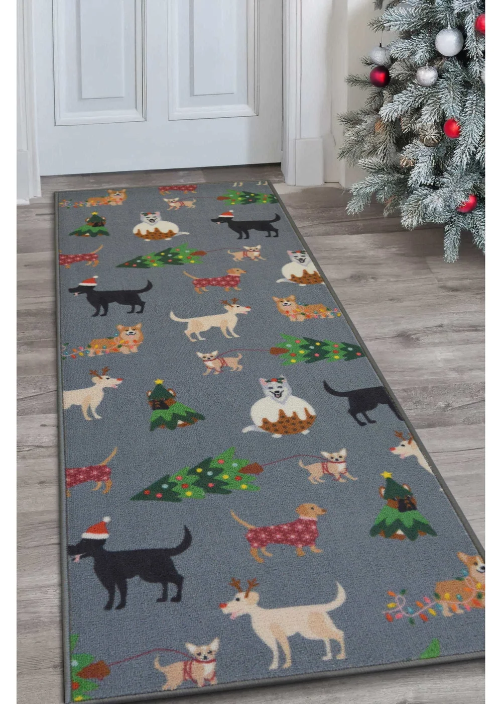 Homemaker Festive Dogs Runner - 57 X 150 (57 X 40) Image 1