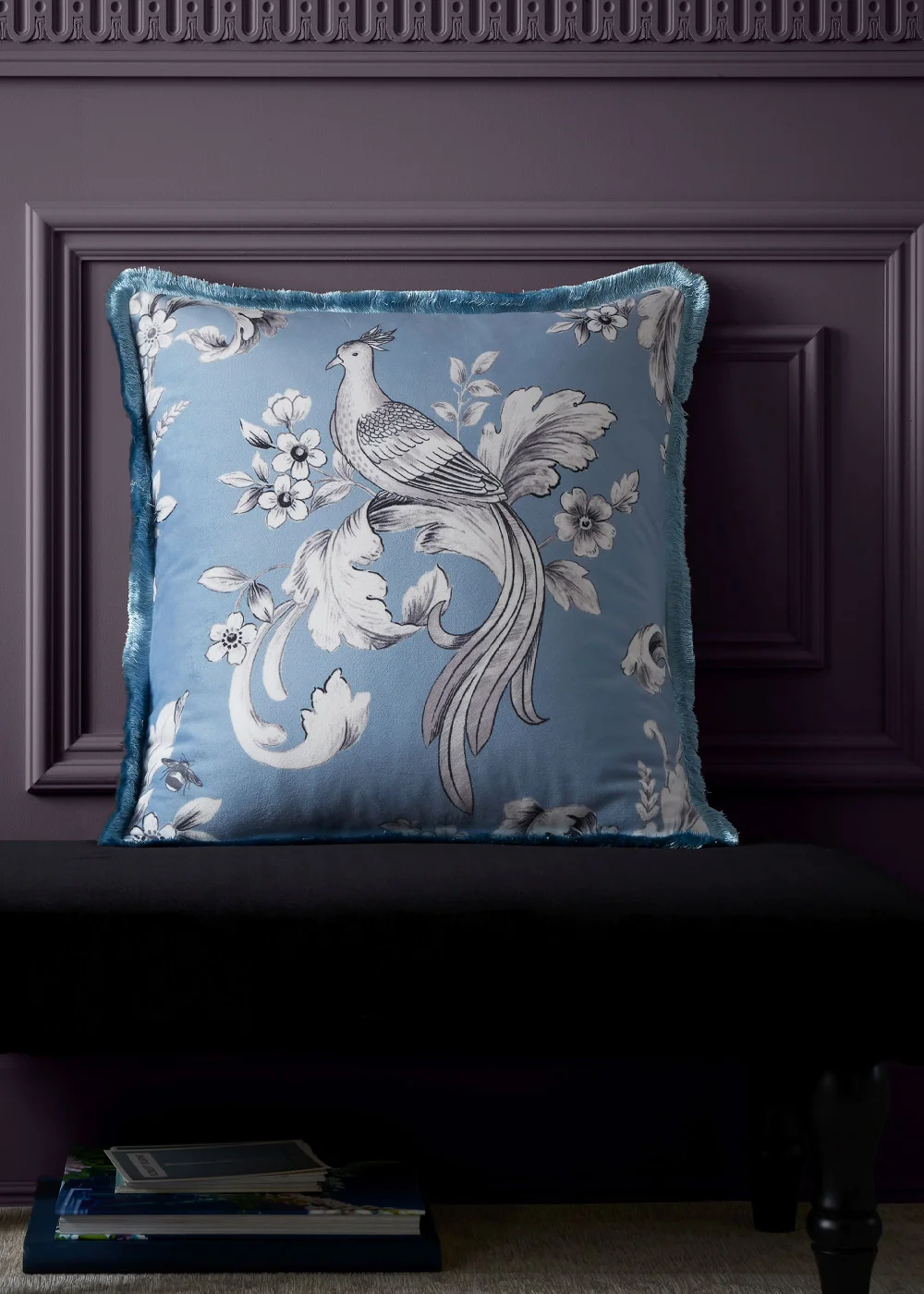 Bridgerton By Catherine Lansfield Regal Floral Soft Touch Cushion (45x45cm) - One Size Image 2