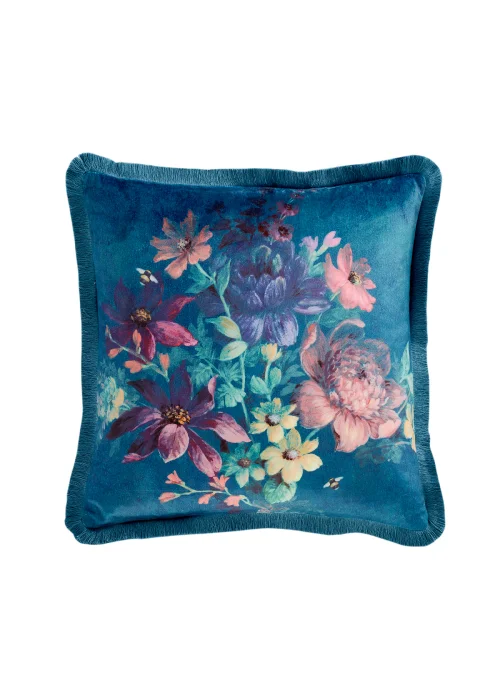 Bridgerton By Catherine Lansfield Romantic Floral Soft Touch Cushion (45x45cm) - One Size Image 1