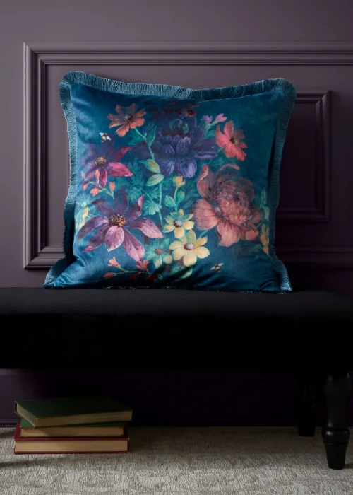 Bridgerton By Catherine Lansfield Romantic Floral Soft Touch Cushion (45x45cm) - One Size Image 2