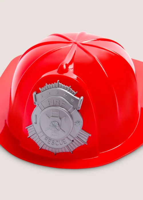 Kids Red Fireman Hat Image 2