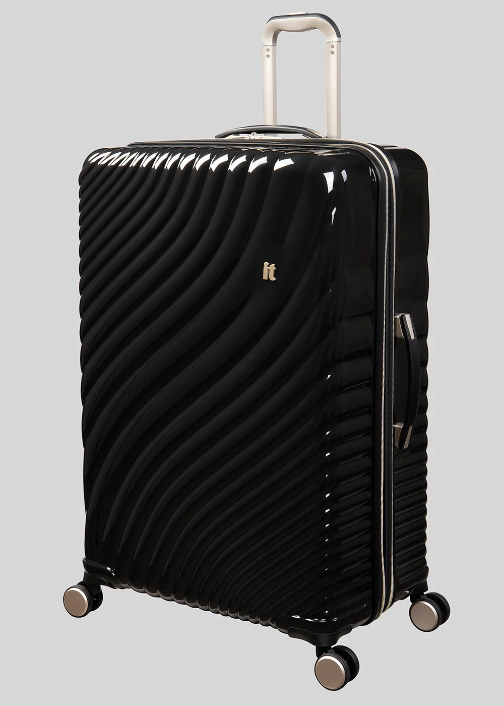 IT Luggage Black Wave Suitcase - Cabin Image 3