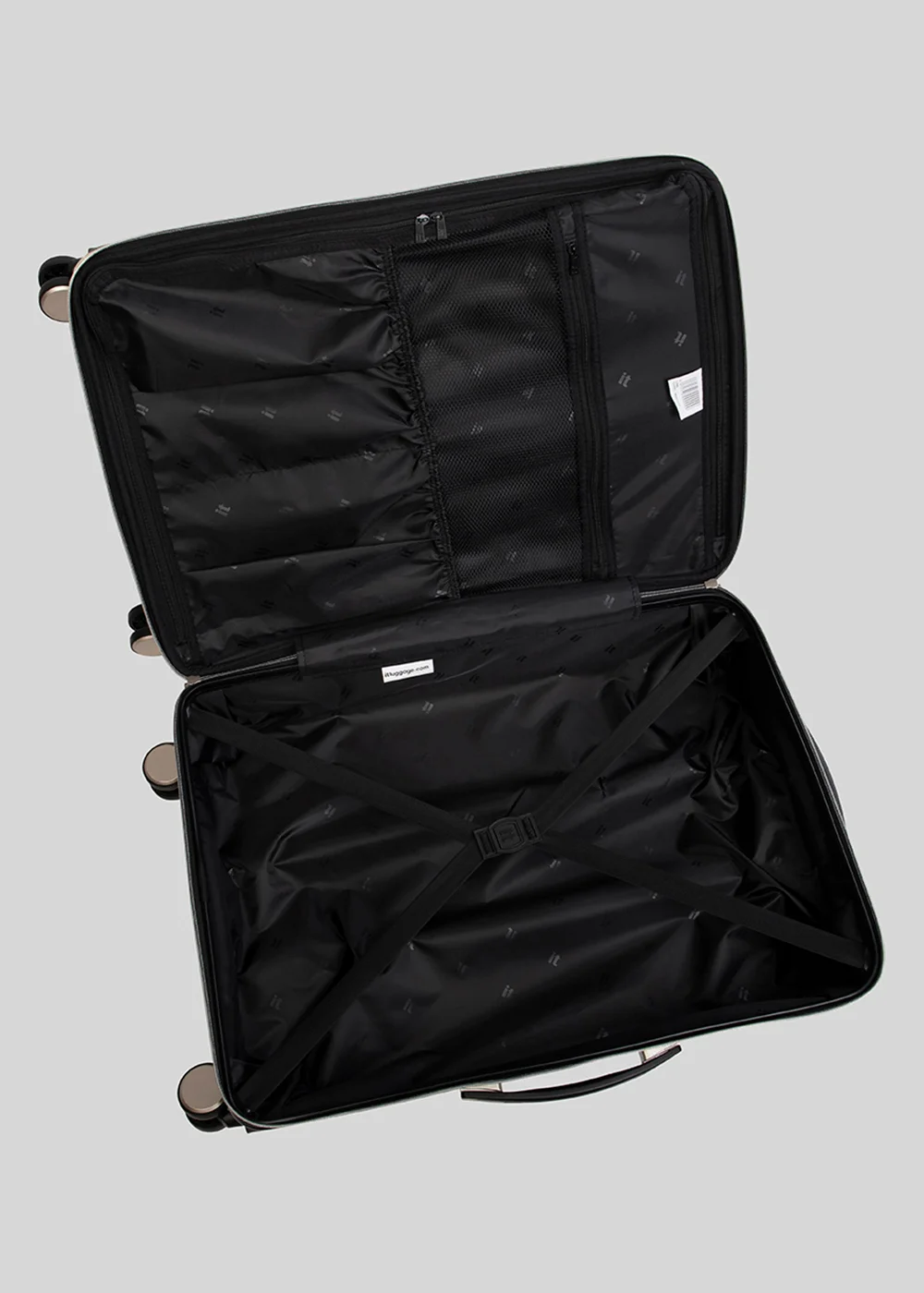 IT Luggage Black Wave Suitcase - Cabin Image 2