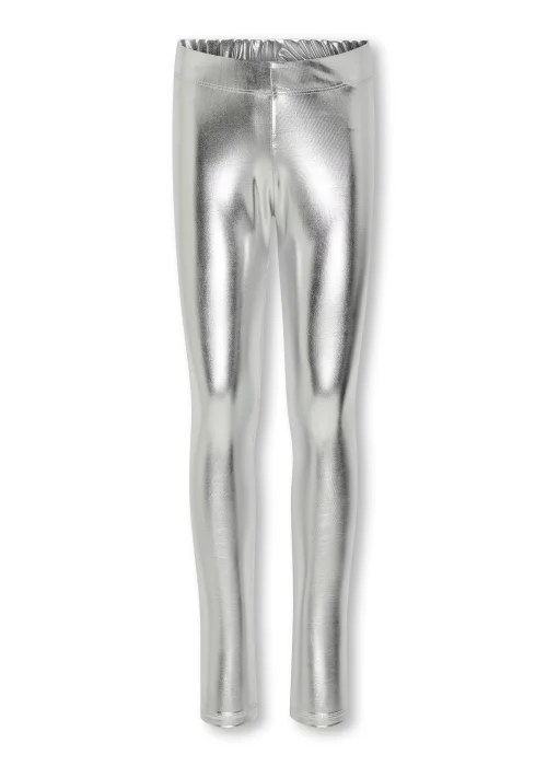 ONLY Girls Silver Leggings (5-14yrs) - 9-10 Yrs Image 1
