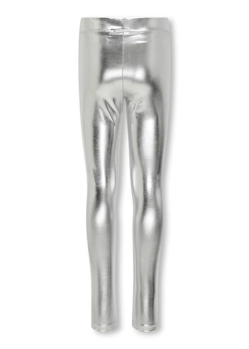 ONLY Girls Silver Leggings (5-14yrs) - 9-10 Yrs Image 2
