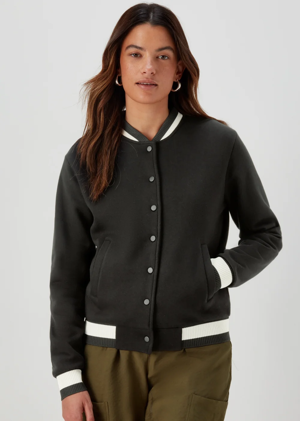 Black Bomber Jacket - S Image 1