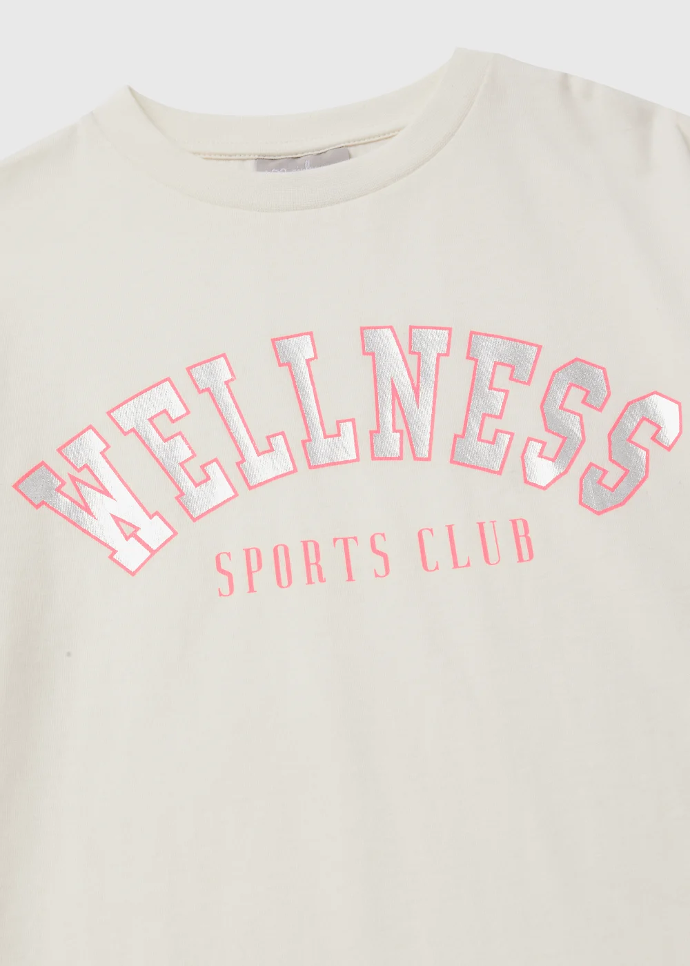 Girls Cream Wellness Print T-Shirt (4-15yrs) - Age 4 Years Image 2