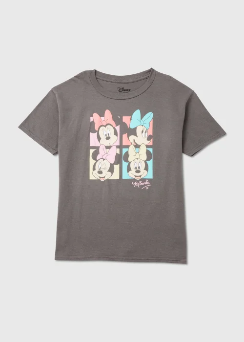 Kids Charcoal Disney Minnie Mouse T-Shirt (2-11yrs) - 2-3 Yrs Image 1