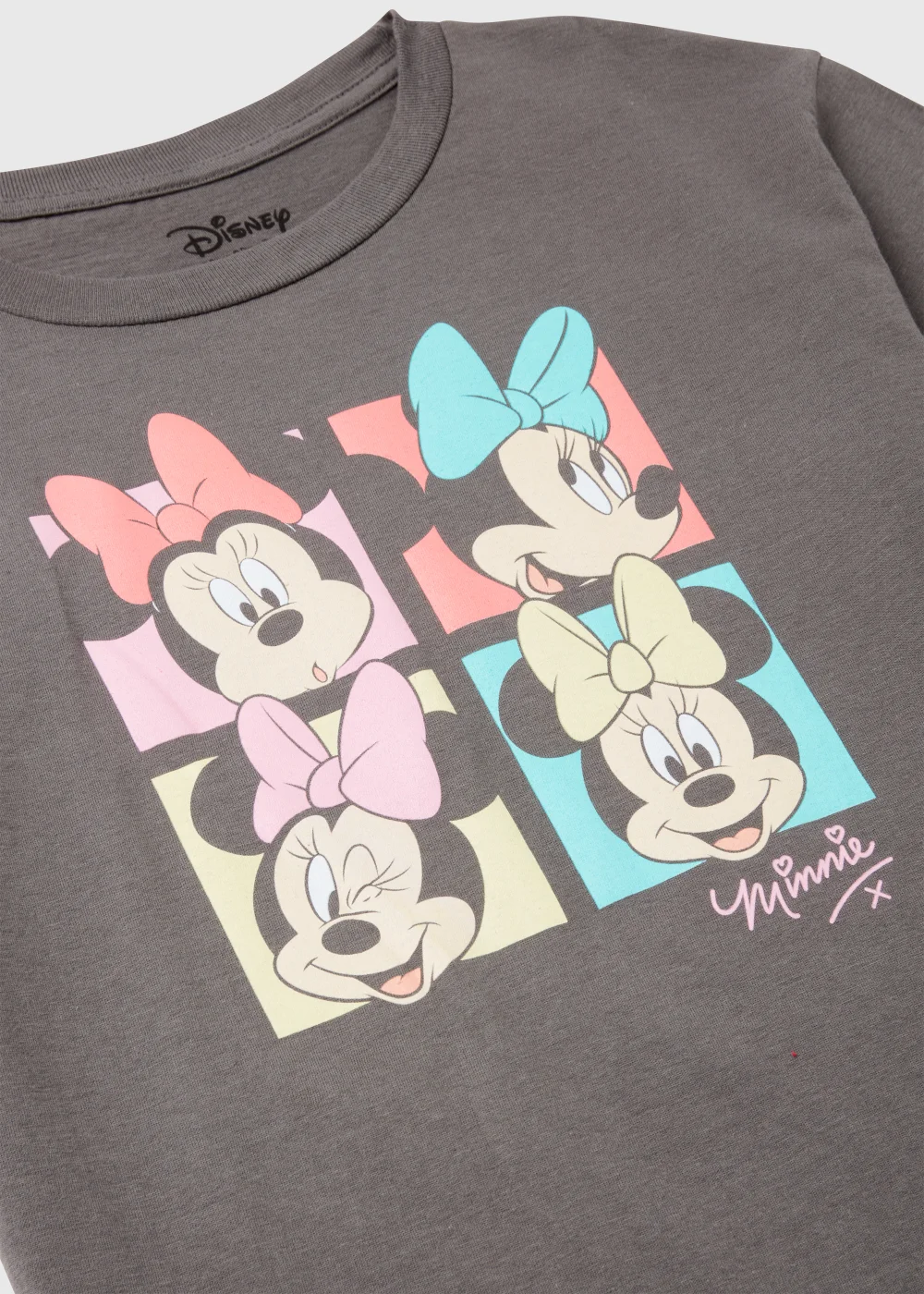 Kids Charcoal Disney Minnie Mouse T-Shirt (2-11yrs) - 2-3 Yrs Image 2