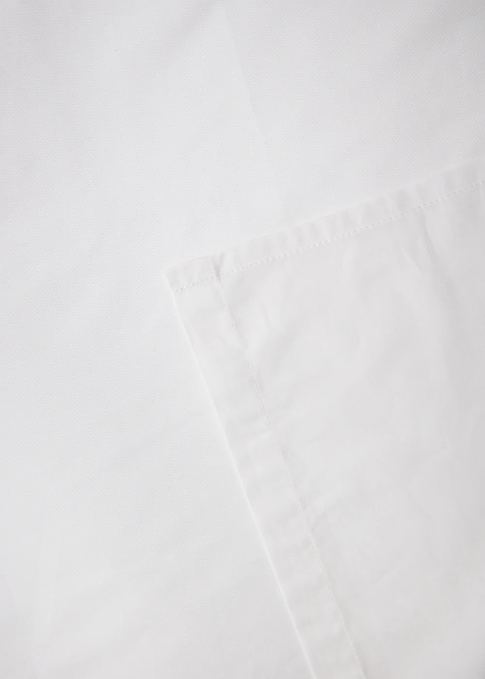 White Cotton Flat Bed Sheet - Single Image 2