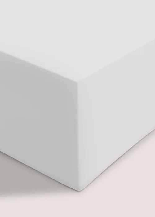 White Cotton Flat Bed Sheet - Single Image 1