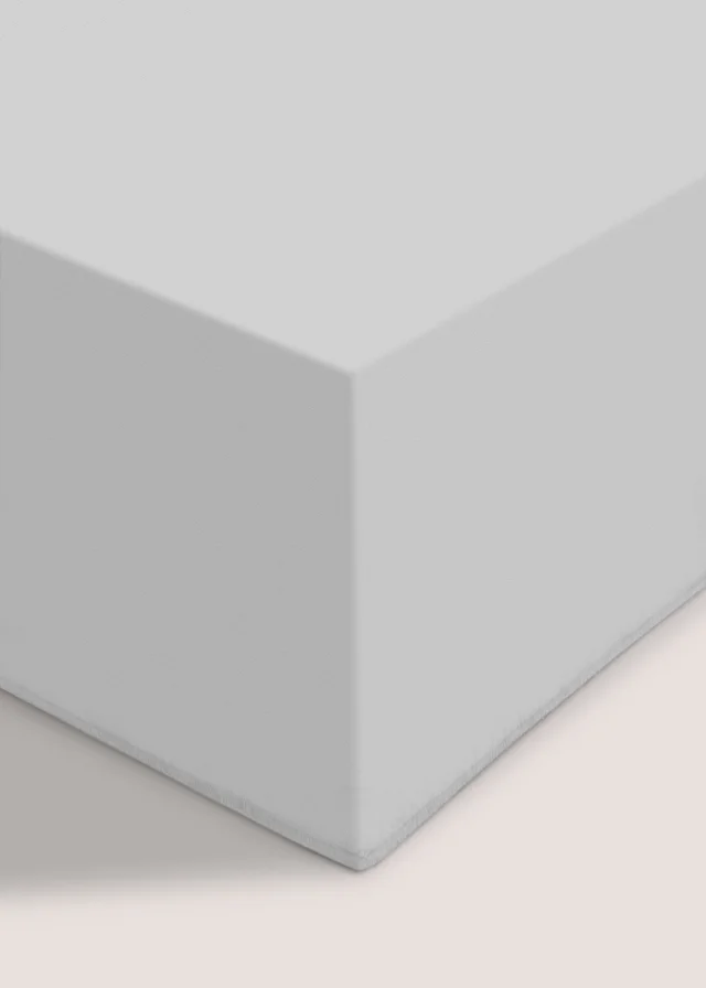 Grey Cotton Deep Fitted Bed Sheet (180 Thread Count)