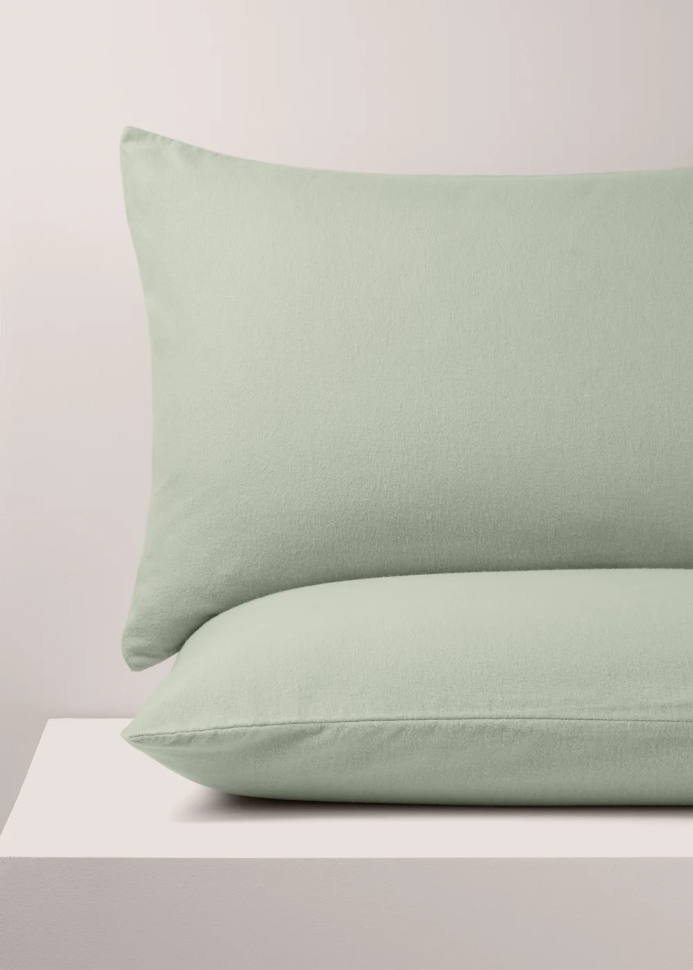 2 Pack Green Cotton Housewife Pillowcases Image 1