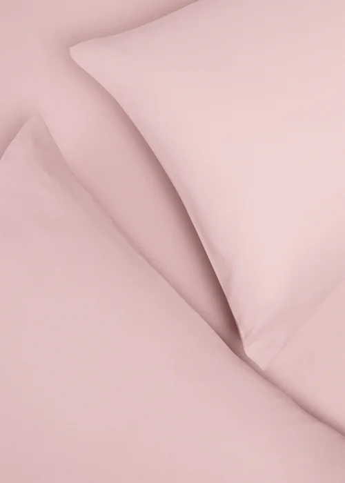 2 Pack Pink 100% Cotton Housewife Pillowcases Image 2