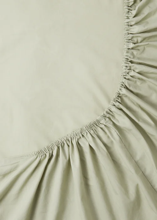 Green Cotton Extra Deep Fitted Bed Sheet (180 Thread Count) - Single Image 2