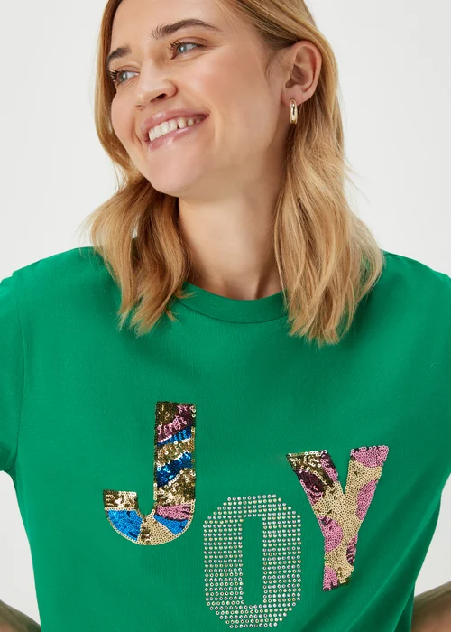 Green Joy Sequin T-Shirt - 8 Image 3