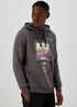 US Athletic Charcoal Print Oversized Hoodie - XS Image 1
