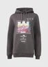 US Athletic Charcoal Print Oversized Hoodie - XS Image 5
