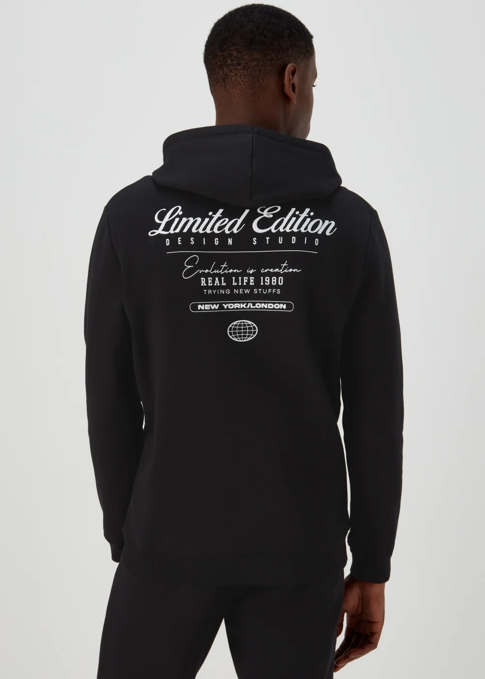 US Athletic Black Limited Edition Oversized Co Ord Hoodie - XS Image 2