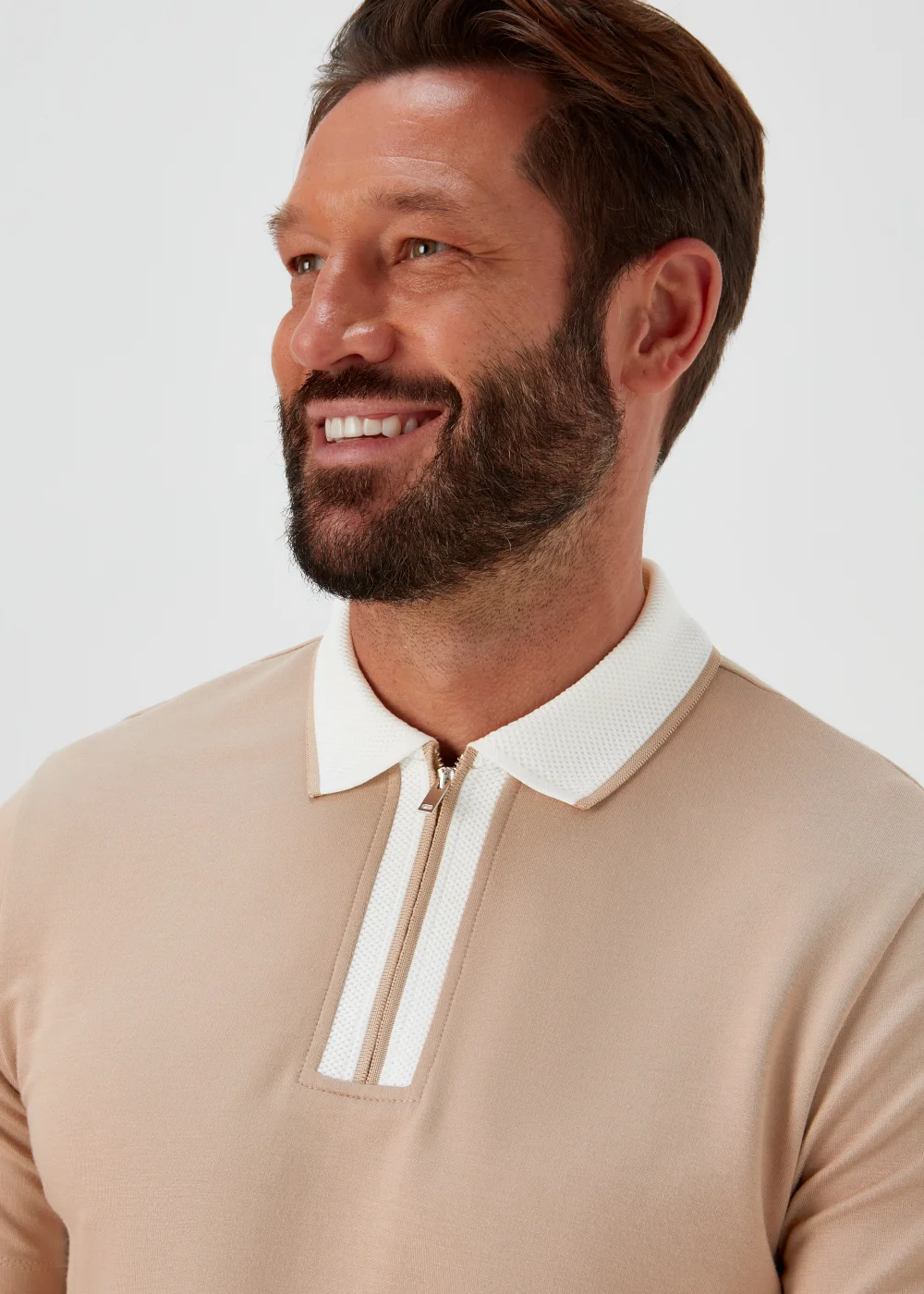 Stone Smart Half Zip Polo Shirt - S Image 3