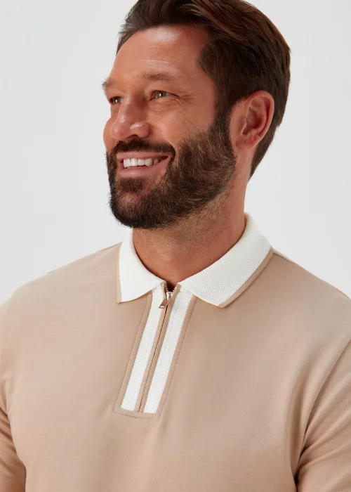 Stone Smart Half Zip Polo Shirt - S Image 3