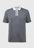 Charcoal Smart Half Zip Polo Shirt - S Image 5