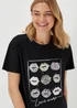 Black Lips Love More Slogan T-Shirt - 8 Image 3