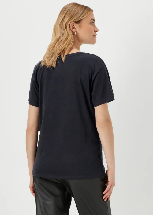 Black Halloween Lips T-Shirt - Size 8 Image 2