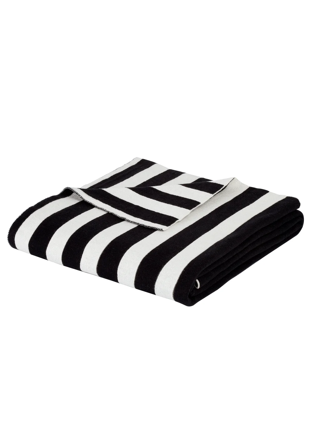 Style Sisters Knitted Stripe Cotton Throw (150x180cm) - One Size Image 3