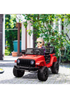 HOMCOM 12V Kids Electric Ride On Car Truck Off-road Toy with Remote Control (Red) - One Size Image 2