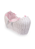 Clair de Lune Pink Waffle White Wicker Noah Pod ® - One Size Image 1