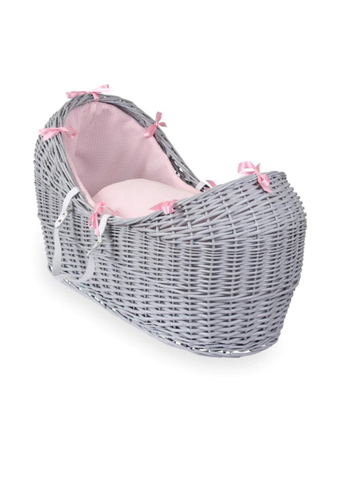 Clair de Lune Pink Waffle Grey Wicker Noah Pod ® - One Size Image 1