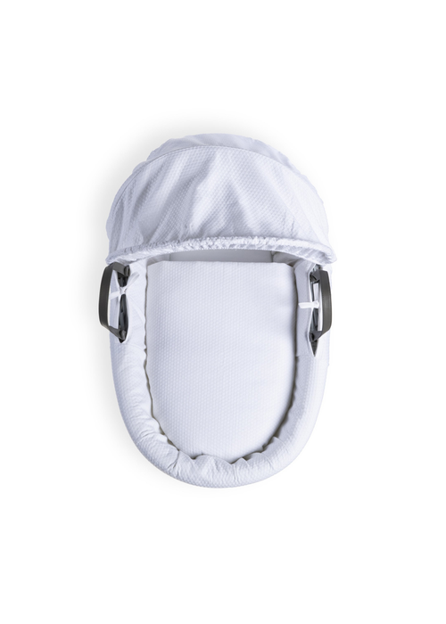 Clair de Lune White Cotton Dream Grey Wicker Moses Basket - One Size Image 3