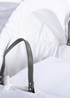 Clair de Lune White Cotton Dream Grey Wicker Moses Basket - One Size Image 4