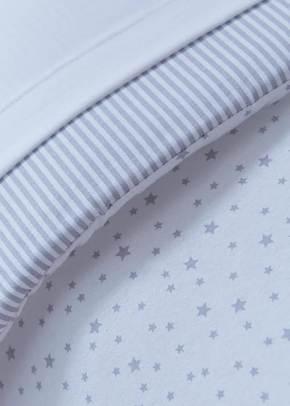 Clair de Lune 2 Pack Stars & Stripes Fitted Cot Bed Sheets - One Size Image 2