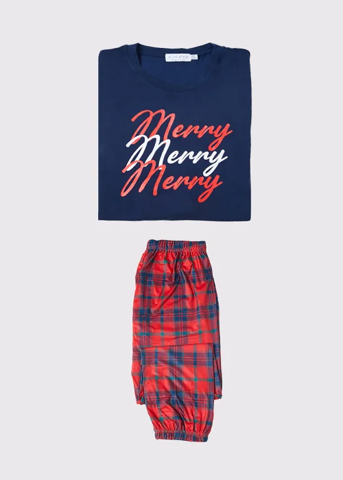 In the Style Jac Jossa Curve Merry Tartan Jersey Top & Bottoms Set - Size 6-8 Image 2