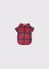In the Style Jac Jossa Red Merry Tartan Jersey Dog Coat - Large Image 1
