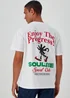Souluxe White Print Sports T-Shirt - S Image 2