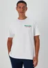 Souluxe White Print Sports T-Shirt - S Image 1