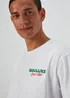 Souluxe White Print Sports T-Shirt - S Image 3