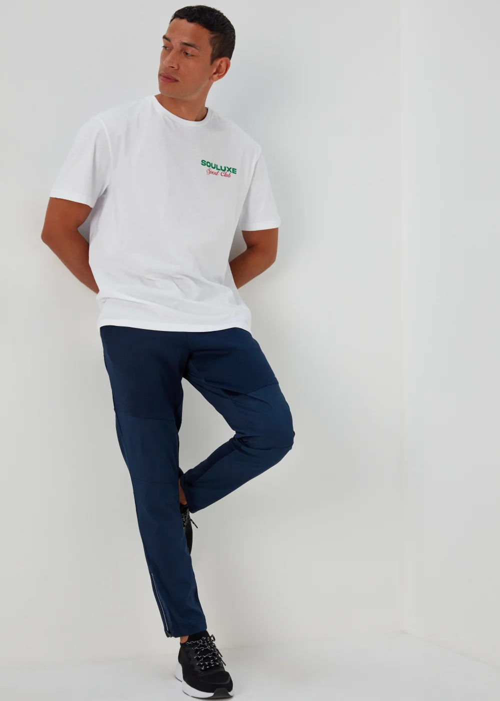 Souluxe White Print Sports T-Shirt - S Image 4