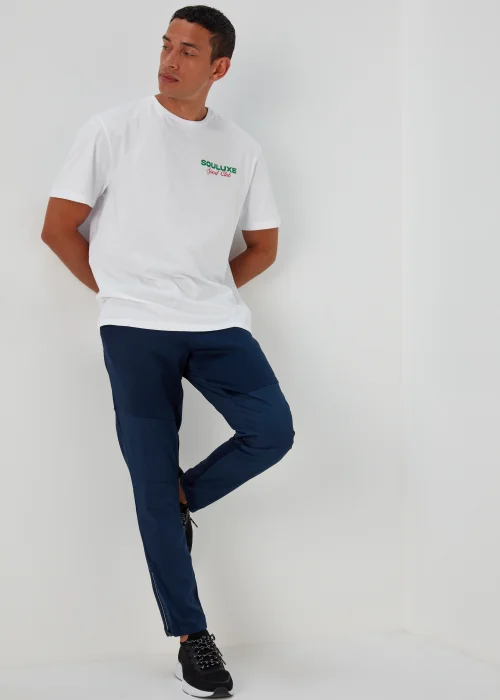 Souluxe White Print Sports T-Shirt - S Image 4